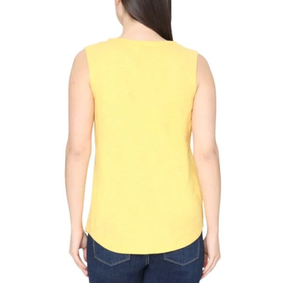 NEW Tahari Sleeveless Top | Yellow - Picture 3 of 6